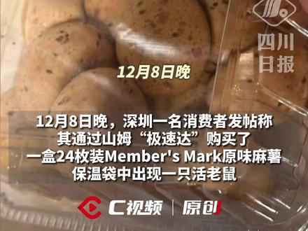 麻薯盒内发现活老鼠,山姆回应:在取货点放置期间被偶然侵入,已联动专业虫害公司开展全链路核查