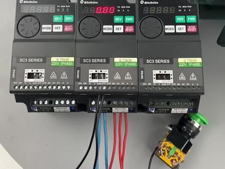 变频器士林SC3系列如何设定外部端子启停,面板电位器调速。你学会了吗?