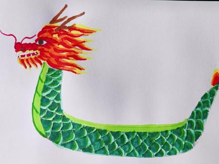 马克笔之龙舟#画画 #手绘