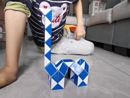 第二十集:用48段魔尺折长颈鹿🦒#亲子玩具 #手工 #亲子互动 #益智玩具 #创意手工 #48段魔尺#教程#原创 #百变魔尺