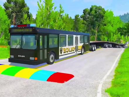 五颜六色的校车连接在一起,就像小火车一样 #动画片儿童视频3-6岁 #儿童动画片0-3岁益智 #儿童汽车动画 #汽车动画 #儿童动画 #工程车动画