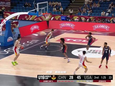 硬刚美国U19国青队,王俊杰在世青赛是这样打球的! 王俊杰U19世青赛集锦Part 1#王俊杰 #u19男篮世界杯 #国青男篮