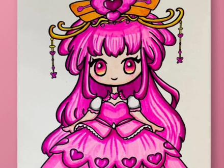 叶罗丽情公主来啦~一起来画吧#画画 #画公主 #漫画#儿童画 #热门