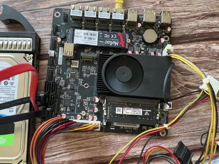 NAS+软路由两不误,N5105主板完美黑裙,直通sata硬盘组raid阵列