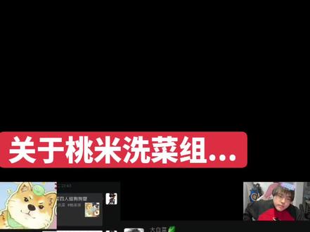 桃米洗菜组合后续走向......#桃黑黑直播回放 #桃黑黑