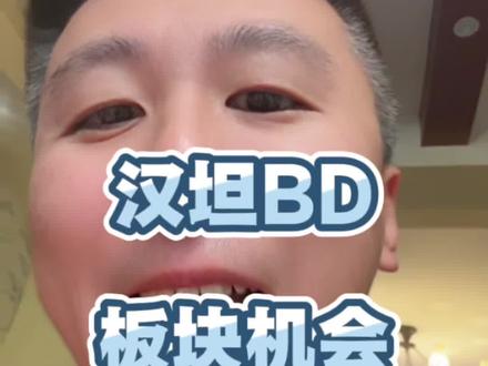 汉坦BD的板块机会#股票 #财经 #股民 #大A #金融