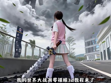 我的世界大战凋零裸眼3d教程来啦 #我的世界 #醒图 #醒图创作者 #jk #像素艺术 我的世界像素画 我的世界大战凋零ai指令