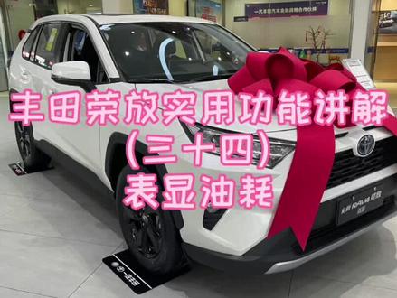 #荣放 丰田荣放实用功能讲解(三十四)表显油耗#汽车知识