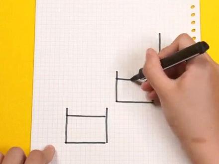 长城简笔画~小朋友快来试试看吧!