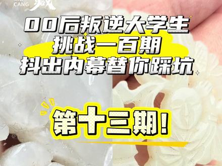 00后叛逆大学生挑战一百期抖出内幕替你踩坑! #真实生活分享计划 #古玉鉴定 #古玉收藏 #古玉 #明清玉器