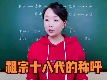 “祖宗十八代”指的是什么?都怎么称呼?#涨知识 #知识顺口溜 #种花匠 #知识分享 #国学文化 #知识科普