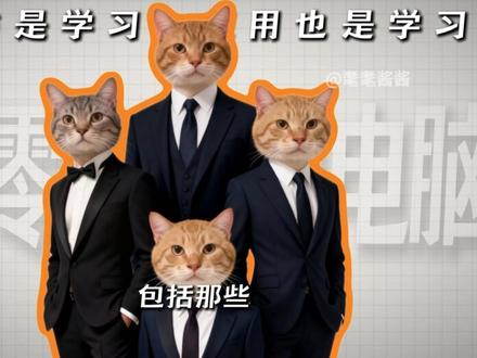 从零学电脑:硬件入门轻松get #科普#动画#电脑知识#猫meme#计算机