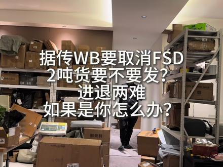 据传WB要取消FSD最近wb还有2吨货要补货或测款,现在要不要发?进退两难,如果是你怎么办?#俄罗斯跨境电商 #wildberries #野莓wb #wb #创业避坑