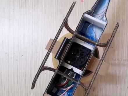 如何用纸板制作迷你电动直升飞机#航模 #自制玩具 #科技小制作 #科普知识 #遥控飞机