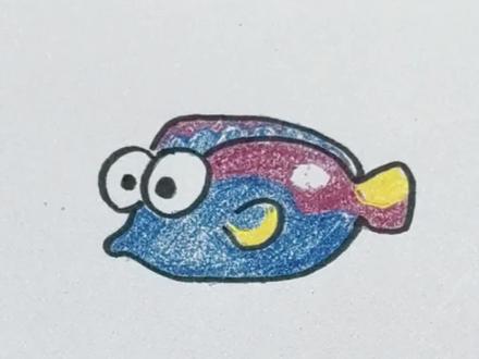 用两个圆画一条鱼,用彩铅简单涂色#育儿简笔画 #一学就会系列 #儿童简笔画教程 #创作者中心 #创作灵感