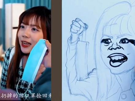 那些废弃的口罩 最后都去哪了? #保护环境人人有责 #每日一画 #绘画