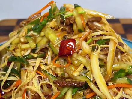 东北家常凉菜 东北家常大凉菜这样酸甜爽口好吃不出汤一定要试试#跟着抖音学做菜