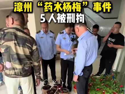 官方通报!漳州泡药杨梅 5 人刑拘#漳州药水杨梅 #食品安全 #违规添加剂 #民生热点