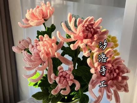 采菊东篱下、悠然见南山……#手工 #钩织教程 #好看的花一定要分享给你 #非遗手工 #爱生活爱编织