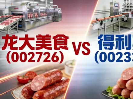 #龙大美食 #得利斯 #预制菜 #投资避坑指南
肉企双雄对决:一个百亿亏,一个三十亿稳,你更信哪种活法?
龙大美食(002726)VS得利斯(002330)