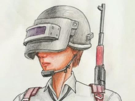 #和平精英#手绘#粉丝一千万 #彩铅人物 #我要上热门، 5分钟学会画和平精英人物线稿