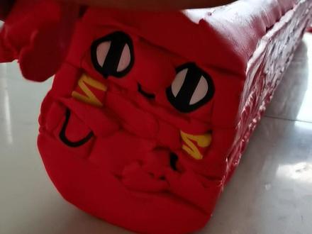 用软陶拼红小豆#手工 #解压 #软陶 #红小豆 #玩