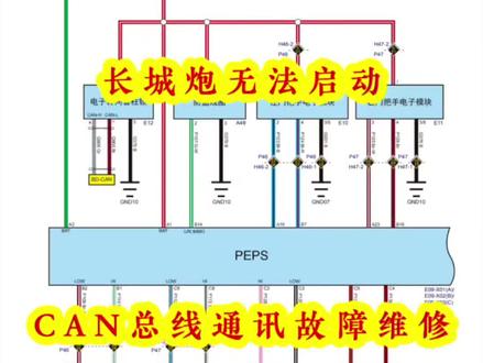 长城炮无法启动 CAN总线通讯故障维修#汽车维修与保养 #汽车知识 #汽车知识分享 #汽车维修 #技术分享