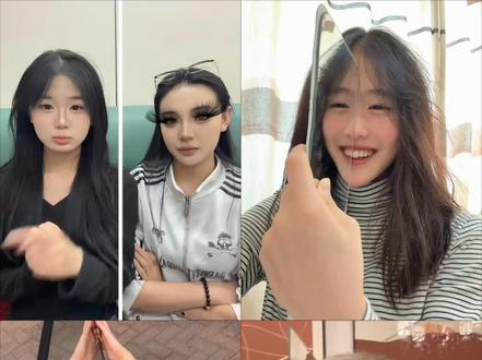 来看看姐姐平时都化这么浓的妆吗四个版本#化妆 #会火