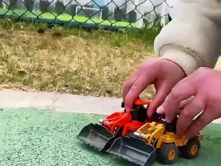 合金装载机惯性仿真双头铲车推土机男孩儿童工程宝宝玩具车模型车#厉害了我的车 #儿童玩具 #挖掘机玩具 #益智玩具 #工程车玩具