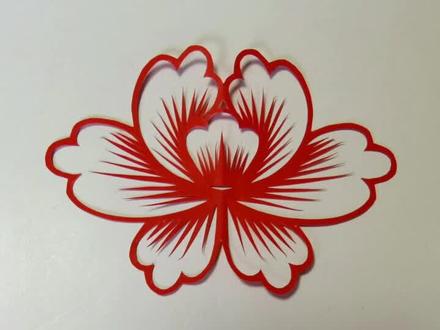 随手教大家剪朵牡丹花#山西 #传承文化 #手艺人在抖音 #剪纸教程 #非遗传承 #纯手工打造 #传统文化 #省工艺美术大师温涛 #温涛剪纸