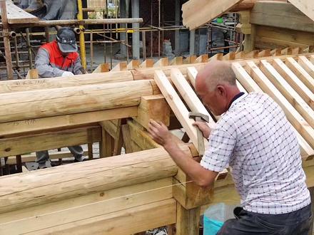 北京四合院游廊垂花门施工#四合院设计施工