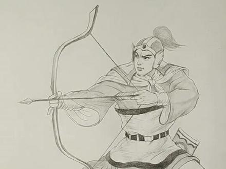 画水浒之小李广~花荣