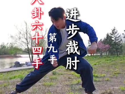 八卦64手第九手进步截肘 #春日户外的武术含量拉满了#百young非遗计划#把我交给春天#武术人的春日踏青belike#和一元每天学一招