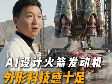 AI设计火箭发动机,外形科技感十足。#航天 #外星科技 #火箭发动机 #人工智能