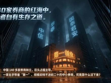 一分钟给你讲明白第一创业证券 #第一创业证券 #商业知识 #认知 #思维 #证券