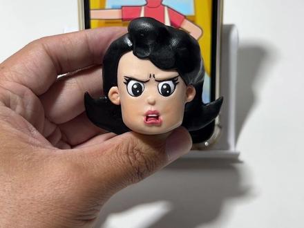 手工制作 围裙妈妈#手工制作 #大头儿子小头爸爸