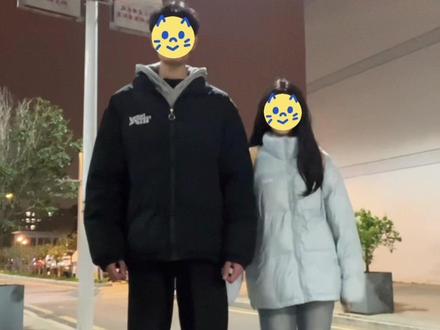 超绝身高差拿捏~#身高差#168和190 #情侣 #恋爱日常