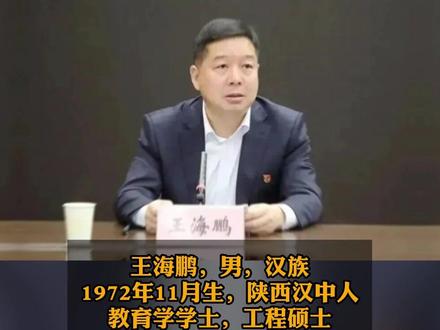 王海鹏任陕西省副省长#人事任免 #陕西
