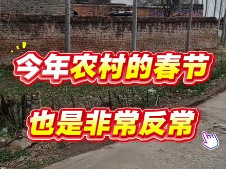 今年是不是过了一个假年,人都去哪了?#就想说点大实话 #民间实拍 #春节 #农村