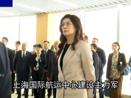 郑丽文一早走访上海洋山港,全球规模最大的单体全自动化码头! #郑丽文