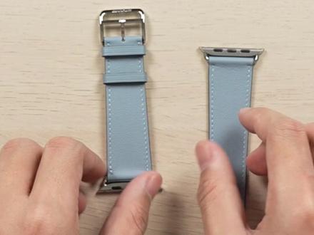 Apple Watch 爱马仕亚麻蓝色表带开箱,这不就是远峰蓝吗?