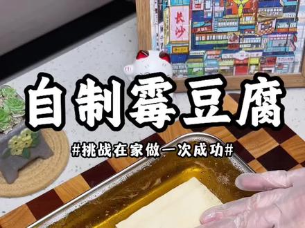 自制霉豆腐 原来在家做霉豆腐不仅好玩还这么简单#霉豆腐 #豆腐 #霉豆腐教程 #在家自制毛豆腐也太好玩了 #挑战在家自制霉豆腐