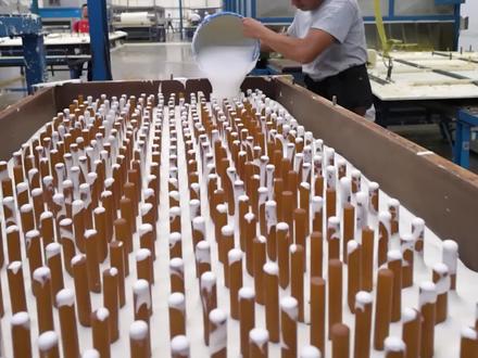 乳胶原液是如何变成柔软的乳胶床垫的 #乳胶床垫 #制造过程