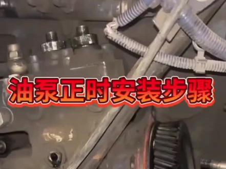 油泵正时安装详解#汽车保养与维修 #柴油发动机 #修车 #汽车知识 #抖音汽车