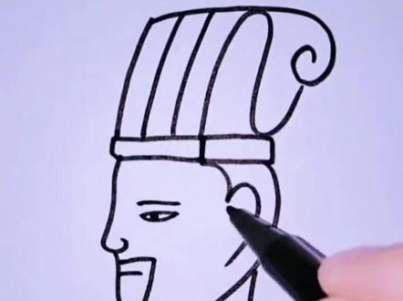 用数字1到12画诸葛亮,简单好玩,快试试吧#简笔画 #简笔画教程 #一起学画画