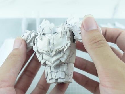 用纸做个帝皇铠甲 #手办 #折纸 #手工 #铠甲勇士 #帝皇铠甲