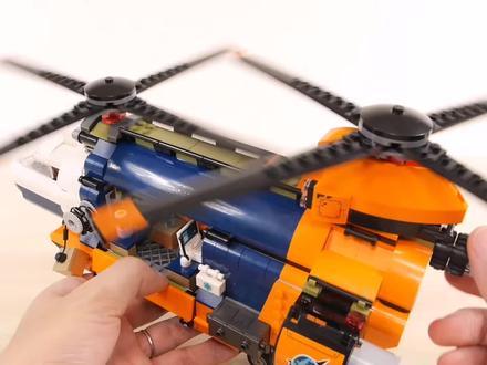 乐高60437丛林探险家基地直升机搭建 #乐高