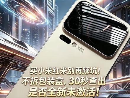 买小米红米别再踩坑!不拆包装盒,30秒查出是否全新未激活!#小米17ultra #红米k90promax #红米k80 #618