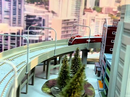 #火车模型 #火车模型的折法 #中美 #火车迷爱好者 #N比例 长鸣火车模型 hxd1d kato es44ac 电力机车 和谐电力机车 和谐电1D电力机车 双层集装箱 双集 联合太平洋