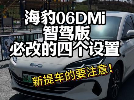 比亚迪海豹06 智驾版提车后,一定要学会设置这几个功能!让你用车的体验感直接拉满!学会的快去设置一下吧! #比亚迪海豹06#比亚迪#用车知识 #海豹06dmi